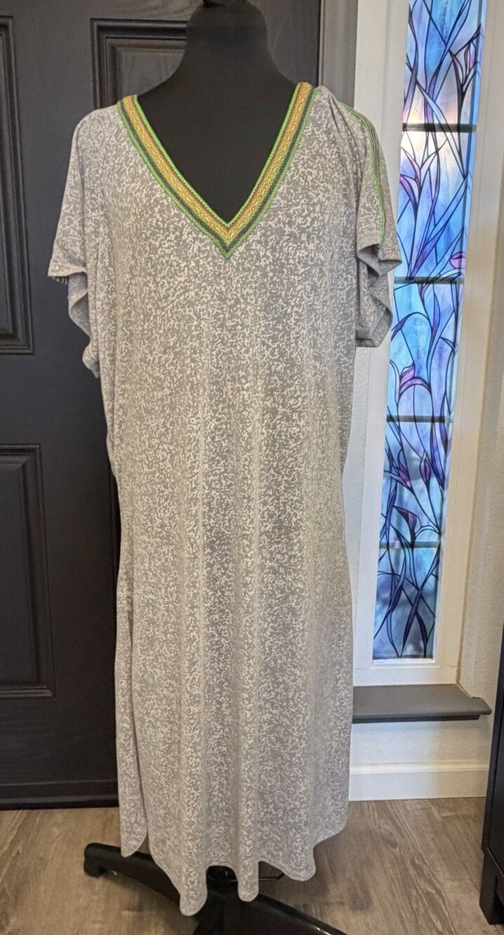 Pitusa Sevilana Kaftan OS Beach Cover Up Dress Resort Boho Chic $113
